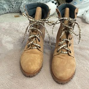 Lightly worn heel boots